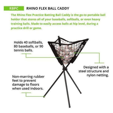 Champion Sports Rhino Flex Practice Ball Caddy RBPC