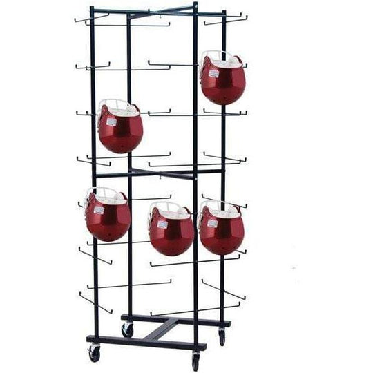 Champion Sports Rolling Football Helmet Rack FBWR