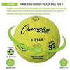 Image of Champion Sports Size 4 Three Star Indoor Soccer Ball 3STAR4
