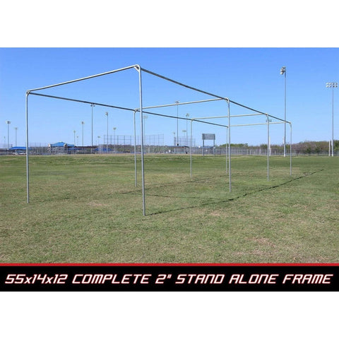 Cimarron 2" Complete Stand-Alone Batting Cage Frame
