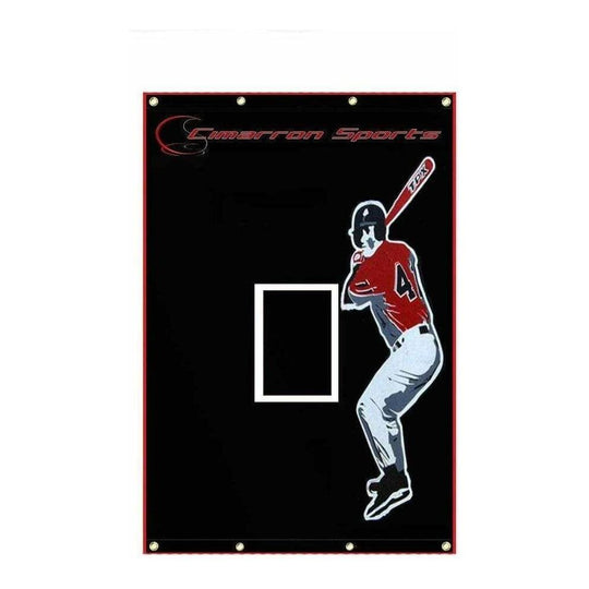 Cimarron 5x7 Vinyl Backstop with Batter Image CM-5X7BVBS