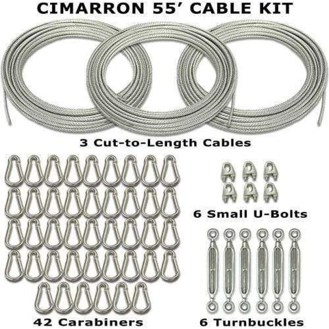 Cimarron Sports 55' Indoor Batting Cage Cable Kit CM-55CABKIT