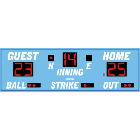 Electro-Mech LX1070 Large Baseball Scoreboard With BSO Bullets
