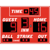 Image of Electro-Mech LX113 Compact Baseball Scoreboards