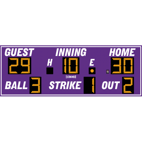 Electro-Mech LX1250 Baseball Scoreboard With BSO Digits