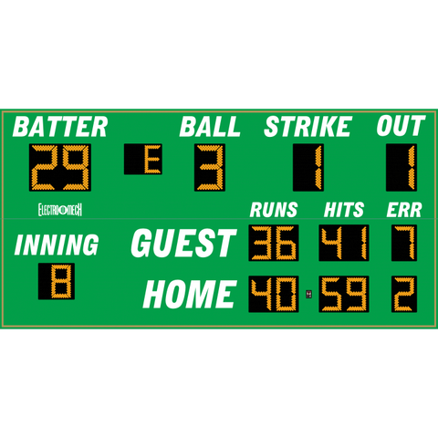 Electro-Mech LX148 Abbreviated Line Score Baseball Scoreboards