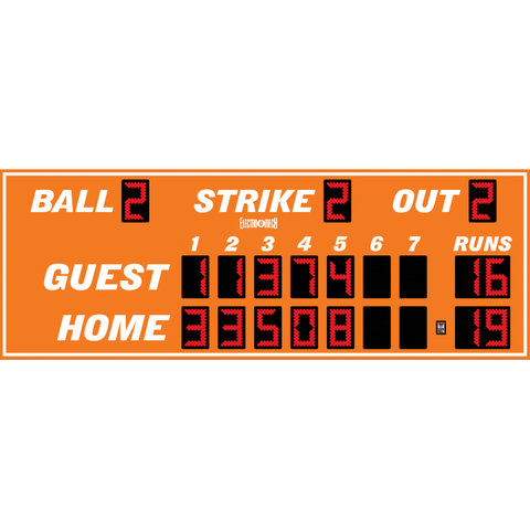 Electro-Mech LX1700 Compact Seven Inning Baseball Scoreboard