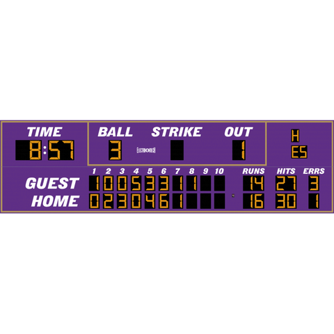 Electro-Mech LX178 Pro Size Ten Inning Baseball Scoreboards