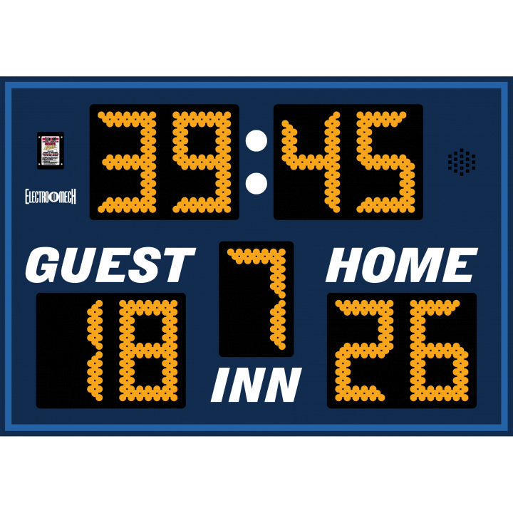 Electro-Mech LX6324 Outdoor Portable Multi-Sport Scoreboards (5'x3-1/2 ...