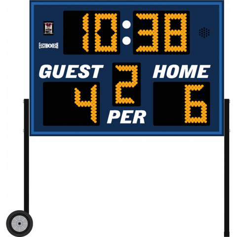 Electro-Mech LX6324 Outdoor Portable Multi-Sport Scoreboards (5'x3-1/2')