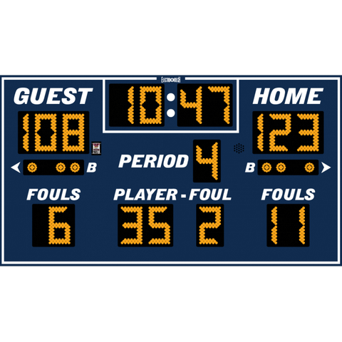 Electro-Mech LX7260 Outdoor Basketball Scoreboard With Team Fouls