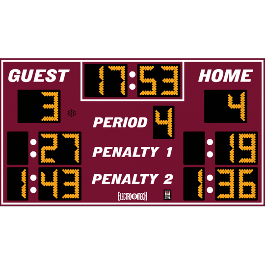 Electro-Mech LX7860 Compact Lacrosse Scoreboard