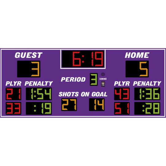 Electro-Mech LX8850 Full-Featured Indoor Hockey Scoreboard