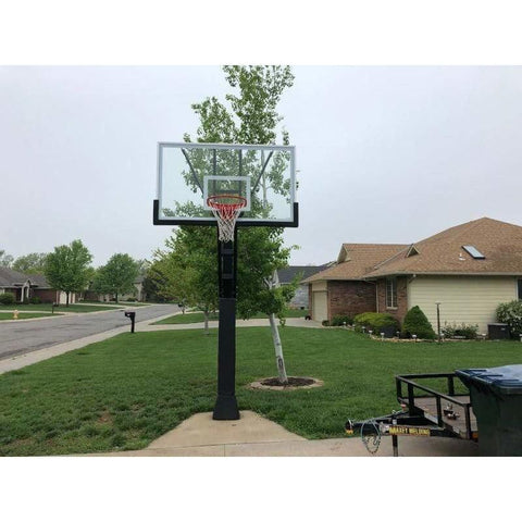 First Team Stainless Olympian In Ground Adjustable Basketball Goal