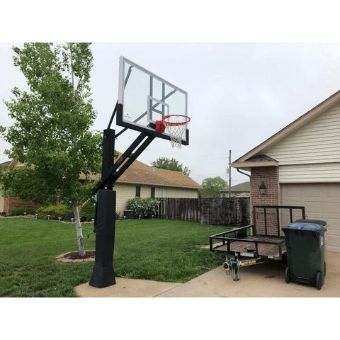 First Team Stainless Olympian In Ground Adjustable Basketball Goal