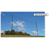 Image of Fisher Athletic 1 7/8" SQ Sports Field Netting with 21' 3" Pipe