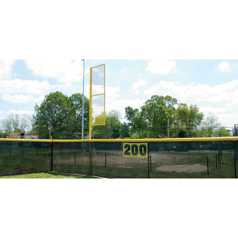 Fisher Athletic 10.5' H Little League Foul Poles w/ Ground Sleeves FP10GS (Pair)