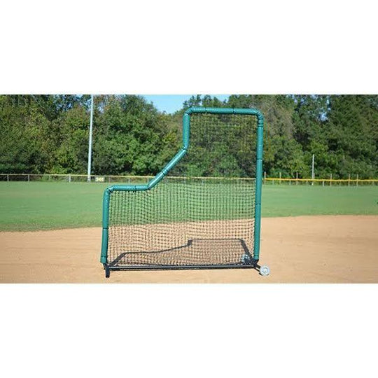 Fisher Athletic 8' x 8' Pro Series L-Screen w/ Wheels PP88W