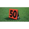 Image of Fisher Athletic Football Triangular Sideline Marker Black Number on Orange Set SLMTOR