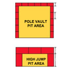 Image of Fisher Athletic High Jump Pit Tri-Mat Safety Pads