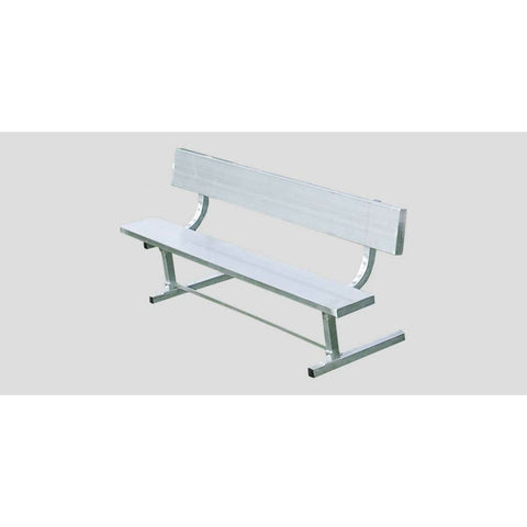 Fisher Outdoor Aluminum Benches with Backrest