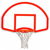 Image of Gared 35” x 54” Rear-Mount Fan-Shape Steel Basketball Backboard 1266B