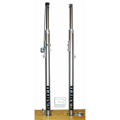Gared 4" OD Libero Master Telescopic One Court Volleyball System 7300