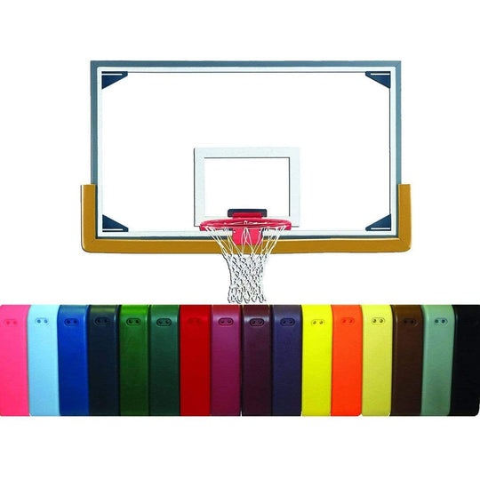 Gared 42" x 72" Collegiate Gymnasium Glass Backboard Package PKLXP20PM