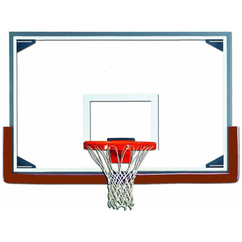 Gared 48” x 72” Oversized Steel-Framed Glass Basketball Backboard RG