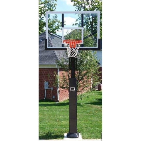 Gared Collegiate Jam Adjustable Basketball Hoop with Glass Board GP8G60DM