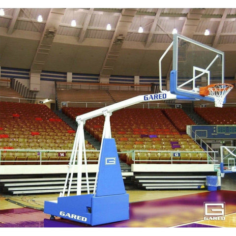 Gared Hoopmaster 5 Spring-Lift Collegiate/High School Indoor Portable Basketball Hoop 9405