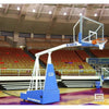 Image of Gared Hoopmaster 5 Spring-Lift Collegiate/High School Indoor Portable Basketball Hoop 9405