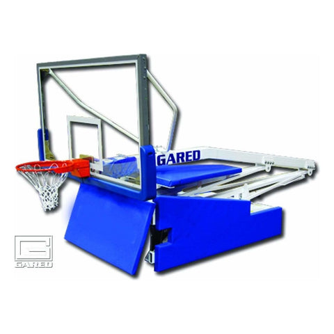 Gared Hoopmaster Spring-Lift Collegiate/High School Portable Basketball System