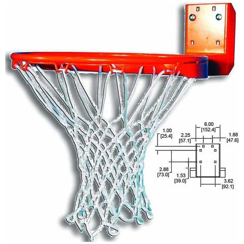 Gared Rear-Mount Institutional Fixed Basketball Rim 66T
