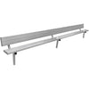 Image of Gill Stationary Aluminum Bench With Back