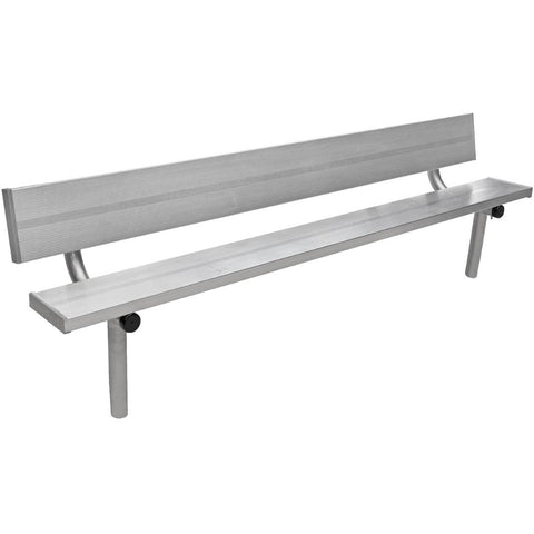 Gill Stationary Aluminum Bench With Back