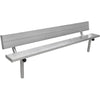 Image of Gill Stationary Aluminum Bench With Back