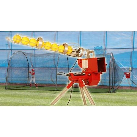 Heater 12" Softball Pitching Machine w/ Xtender 24' Batting Cage HTRSB699