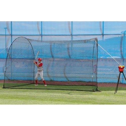 Heater Crusher Mini-Ball Machine w/ HomeRun 12' Batting Cage CR199 ...