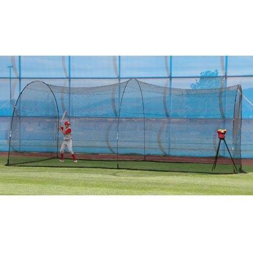 Heater Crusher Mini-Ball Machine w/ PowerAlley 22' Batting Cage CR299 ...