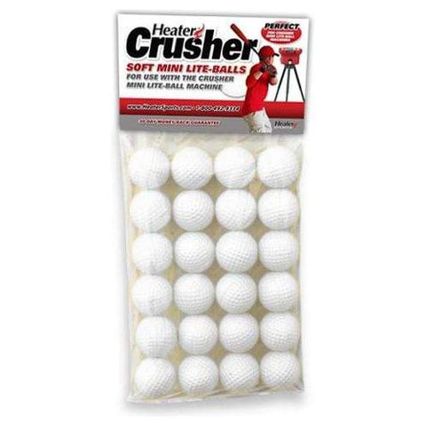 Heater Crusher Soft Mini Pitching Machine Lite-Balls (2 Dozen) CR12