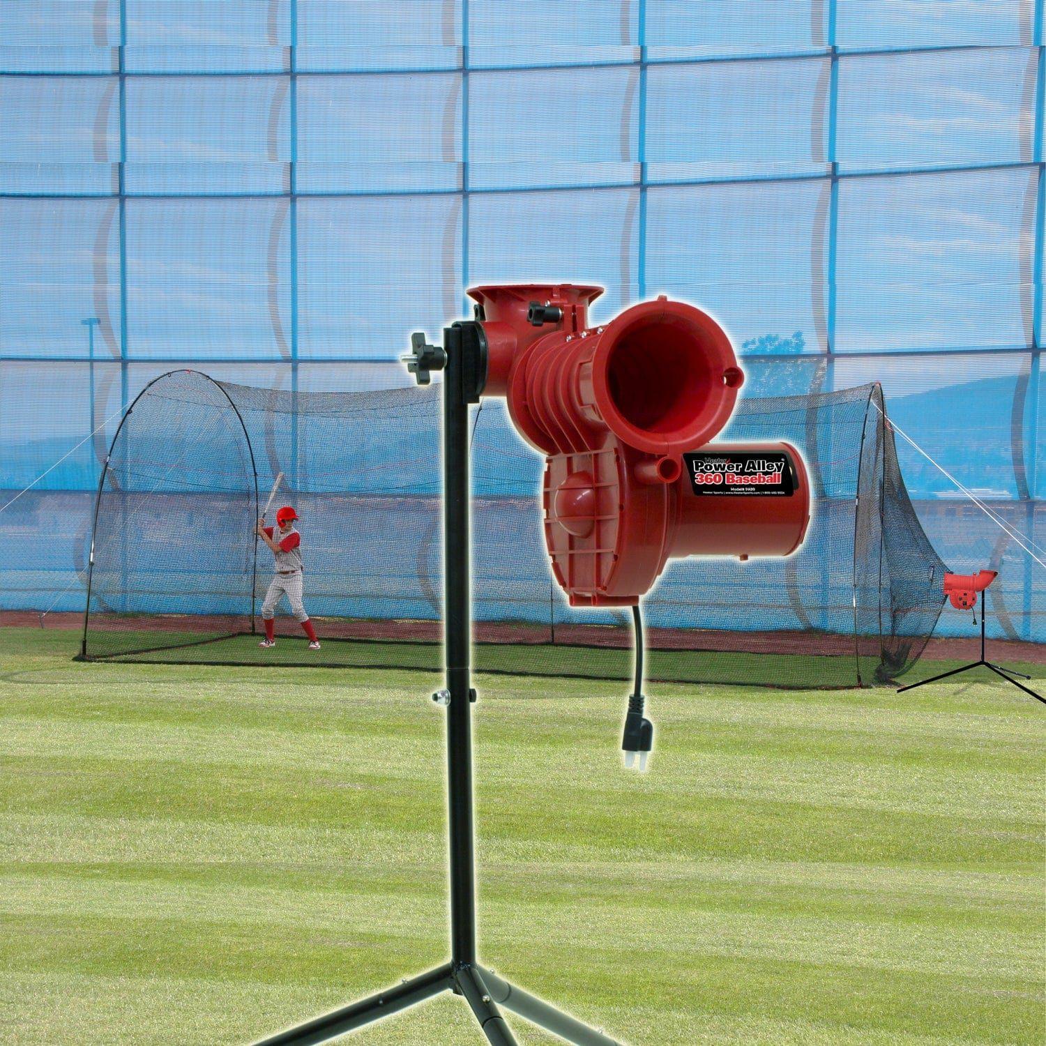 Power Alley Lite 360 Baseball Machine & 22' Batting Cage | Pro