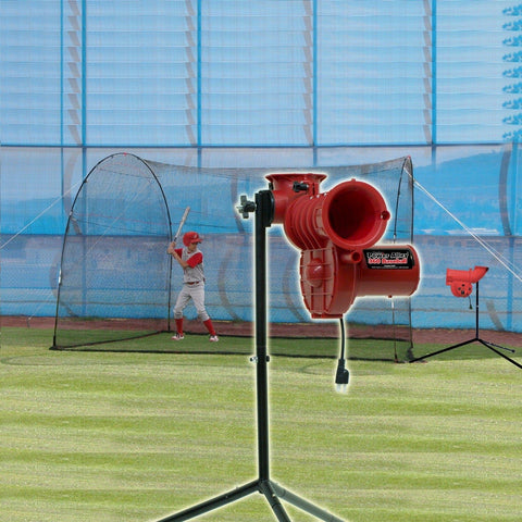 Heater Power Alley Lite 360 Baseball Machine w/ HomeRun 12' Batting Cage SP199