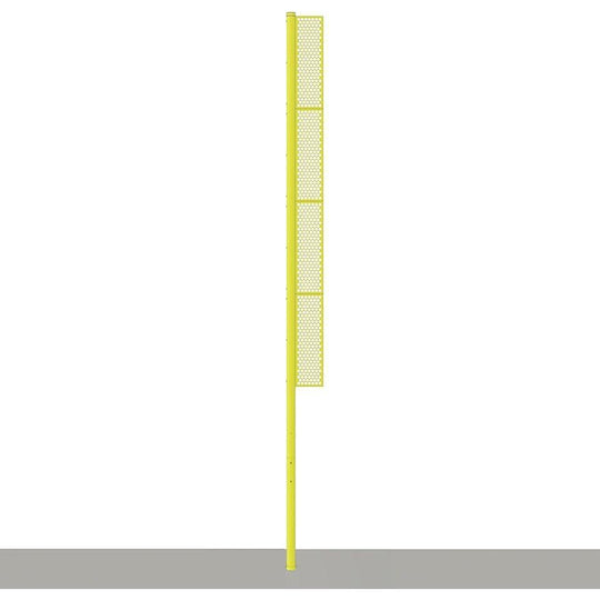 Jaypro Baseball Foul Poles - Professional (30') - (Surface Mount) (Yellow) BBFP-30SM