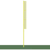 Image of Jaypro Baseball Foul Poles - Professional (30') - (Yellow) BBFP-30
