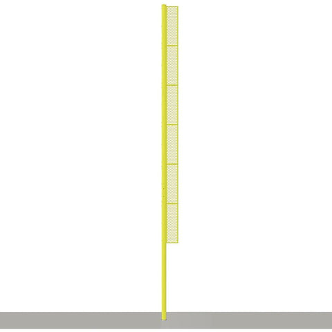 Jaypro Baseball Foul Poles - Professional (40') - (Surface Mount) (Yellow) BBFP-40SM