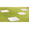 Image of Jaypro Baseball Tarp with Ground Stakes (10' Square - 6 oz. Polyethylene) (3 Base) AFC-BC3