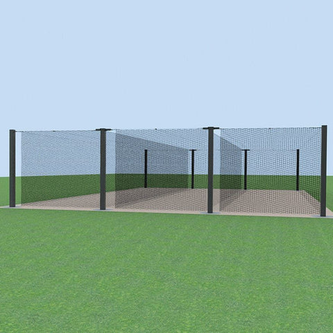 Jaypro Batting Tunnel Frame - Mega Outdoor - (55') - Stackable Tunnel Kit MPCTF-55A