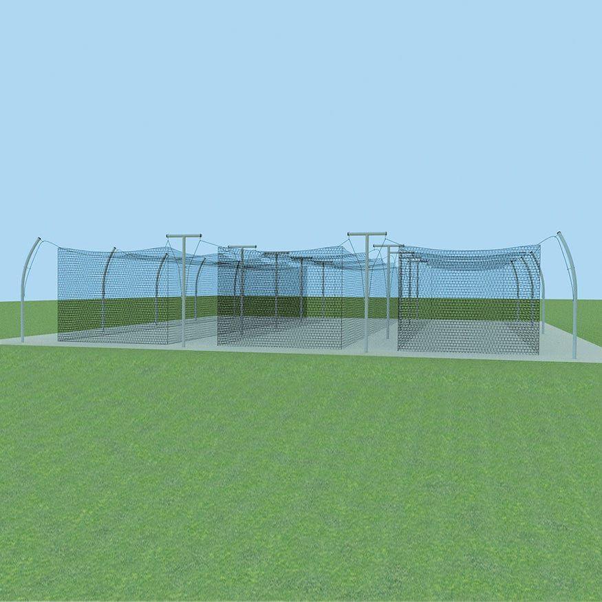 Jaypro Batting Tunnel Frame - Professional Outdoor (55') - Multiple Tu ...