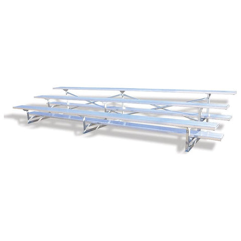 Jaypro Bleacher - 15' (3 Row - Single Foot Plank) - All Aluminum BLCH-3AL